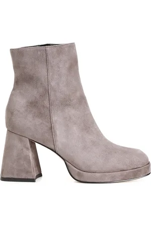 CAFèNOIR Tronchetto donna in pelle scamosciata con plateau