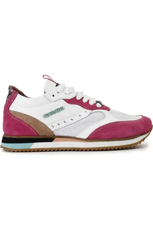 CAFèNOIR Sneakers in pelle e tessuto su suola running