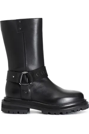 CAFèNOIR Stivaletto in pelle con cavigliera romovibile