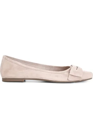 CAFèNOIR Ballerine in pelle scamosciata con fiocco