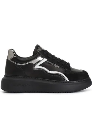 CAFèNOIR Sneakers in pelle con dettagli glitter