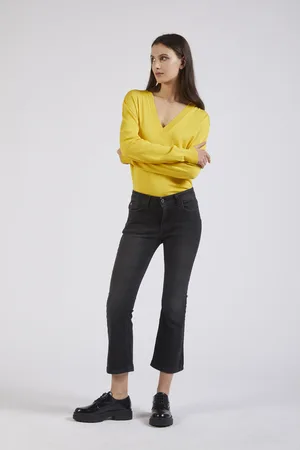 CAFèNOIR Denim cropped flare