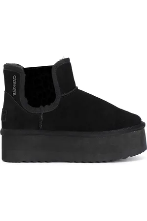 CAFèNOIR Tronchetto in pelle scamosciata con elastico