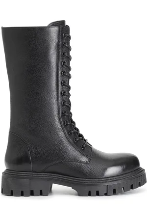 CAFèNOIR Stivaletto donna 3/4 in pelle con lacci