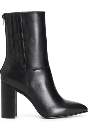 CAFèNOIR Stivaletto in pelle con elestico e cerniera
