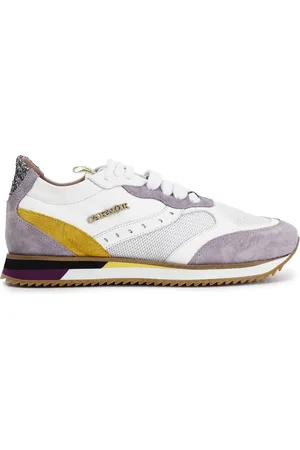 CAFèNOIR Sneakers in pelle e tessuto su suola running