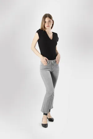 CAFèNOIR Cropped flare jeans virna in tela superstretch