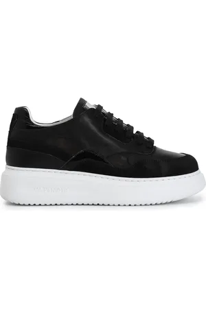 CAFèNOIR Sneakers in pelle con inserti laminati
