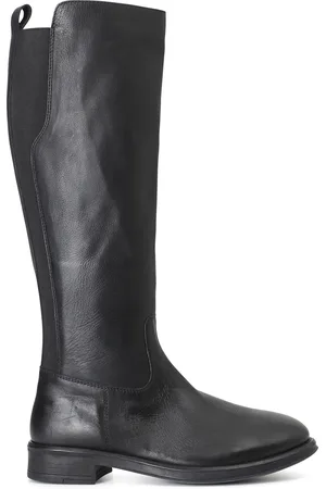 CAFèNOIR Stivale in pelle con cerniera e elastici
