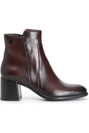 CAFèNOIR Tronchetto donna in pelle con cerniera