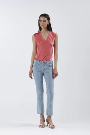 CAFèNOIR Jeans denim cropped flare super stretch