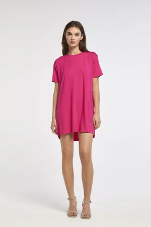 CAFèNOIR T-shirt over in jersey di viscosa con placchette logate alle spalle