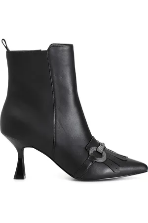 CAFèNOIR Tronchetto donna in pelle con morsetto