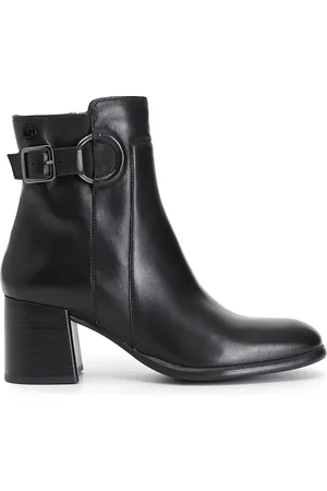 CAFèNOIR Tronchetto donna in pelle con fibbia