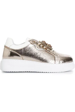CAFèNOIR Sneakers in materiale laminato con accessori removibili