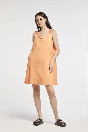 CAFèNOIR Vestito con bretelle elastiche in tencel