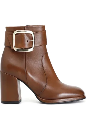 CAFèNOIR Tronchetto donna in pelle con fibbia