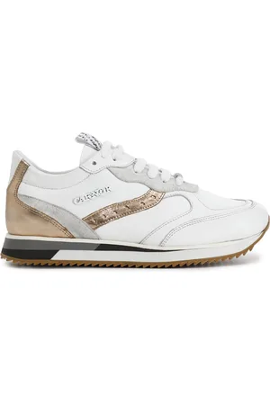 CAFèNOIR Sneakers in pelle con riporti laminati su suola running