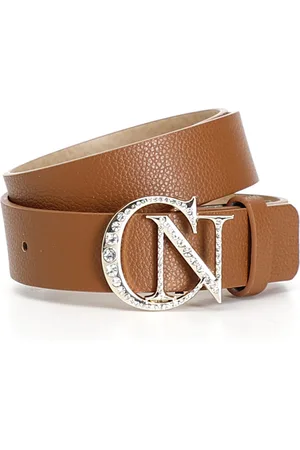 CAFèNOIR Cintura con fibbia logo con strass