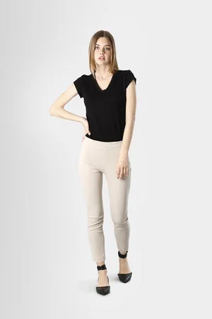 CAFèNOIR Pantaloni sigaretta in tessuto elasticizzato