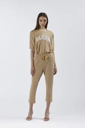 CAFèNOIR Pantalone jogger in tessuto lurex
