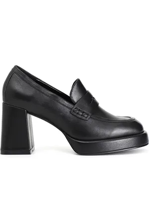 CAFèNOIR Mocassino donna in pelle con plateau