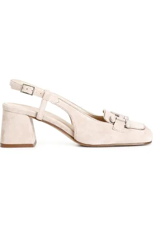 CAFèNOIR Scarpe aperte sul retro in pelle scamosciata con morsetto