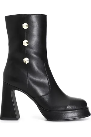 CAFèNOIR Tronchetto donna in similpelle con tre borchie esagonali