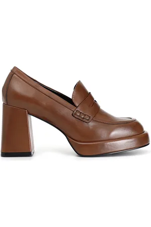CAFèNOIR Mocassino donna in pelle con plateau
