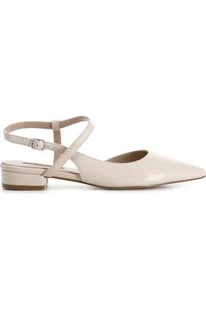 CAFèNOIR Ballerine con laccio asimmetrico in pelle