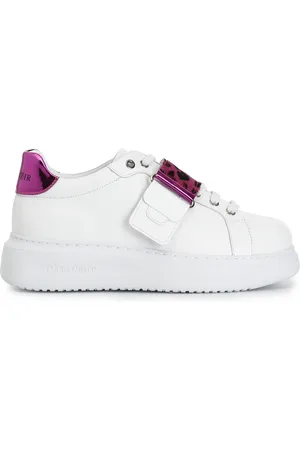 CAFèNOIR Sneakers in pelle con fascia cavallino