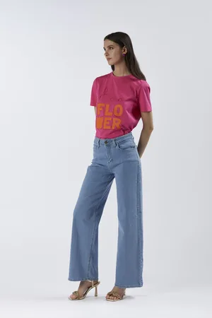 CAFèNOIR Jeans denim wide leg super stretch