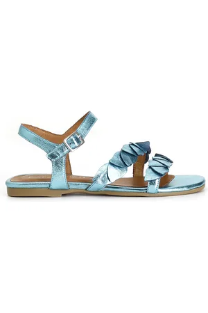 CAFèNOIR Sandali in pelle metallizzata gilda