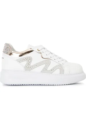 CAFèNOIR Sneakers con borchie laterale /