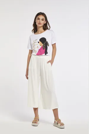 CAFèNOIR Pantaloni in tessuto stretch