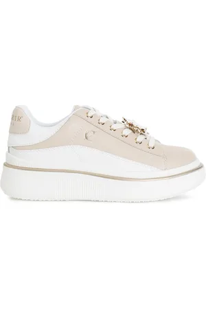 CAFèNOIR Sneaker in pelle con accessorio smaltato /