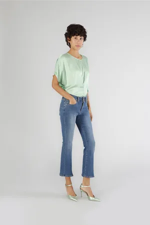 CAFèNOIR Jeans denim cropped flare