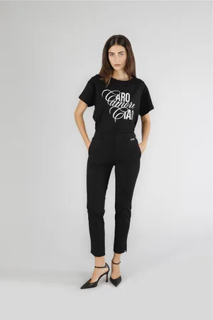 CAFèNOIR Pantaloni sigaretta tessuto elasticizzato
