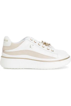 CAFèNOIR Sneaker in pelle con accessorio smaltato /