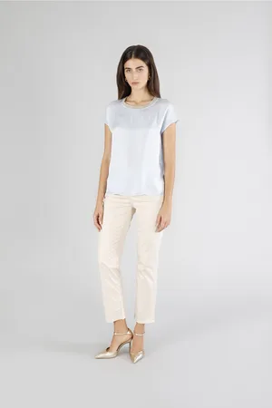 CAFèNOIR Blusa spalla scesa in satin