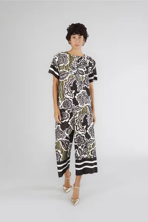 CAFèNOIR Blusa maniche corte stampata
