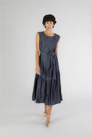 CAFèNOIR Abito in tencel denim