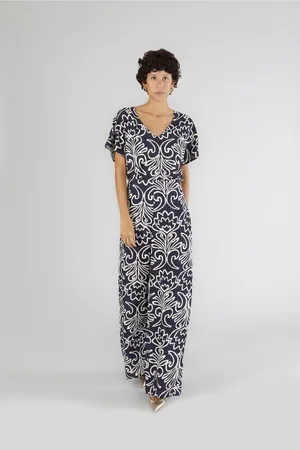 CAFèNOIR Pantaloni palazzo in marocaine stampato