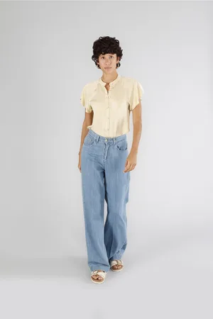 CAFèNOIR Pantaloni wide leg in denim