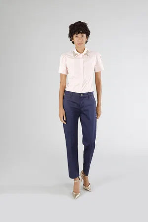 CAFèNOIR Pantaloni sigaretta tinto capo