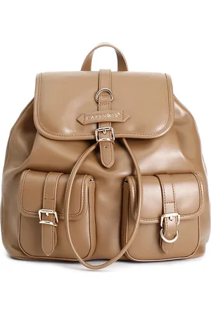 CAFèNOIR Zaino elegante con pattina, fibbie e tasche