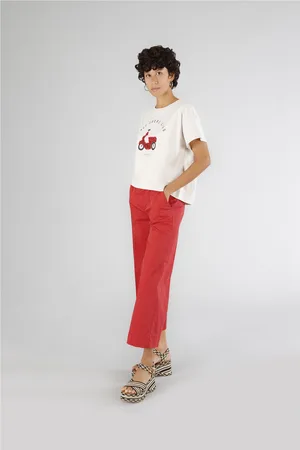 CAFèNOIR T-shirt con scritta "caro amore ciao" e stampa