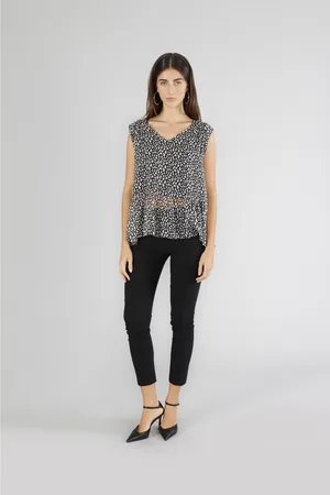 CAFèNOIR Blusa in georgette stampata