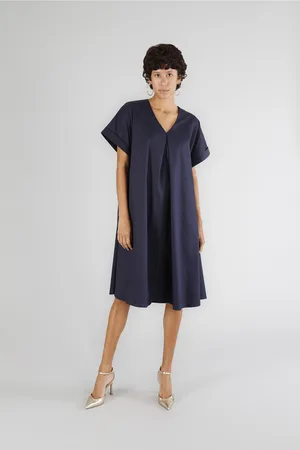 CAFèNOIR Abito oversize con piega davanti