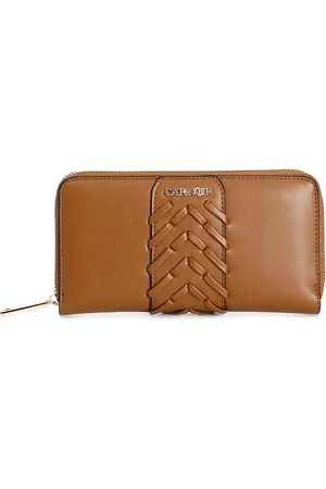 CAFèNOIR Portafoglio zip round con passante con dettaglio infilatura in tono